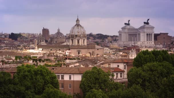 Shot of skyline in Rome — Stockvideo