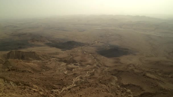 Micpe Ramon kráter v Izraeli — Stock video