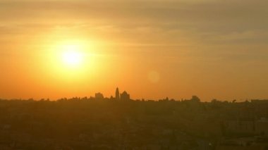 Günbatımı üzerinde Jerusalem