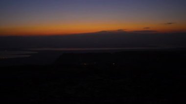 gündoğumu Masada, İsrail.