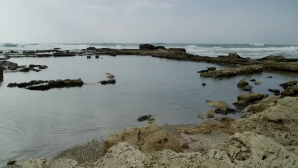 Αρχαία ερείπια πισίνας στο Ισραήλ . — Αρχείο Βίντεο