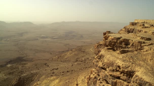 Cráter Mitzpe Ramón en Israel — Vídeo de stock
