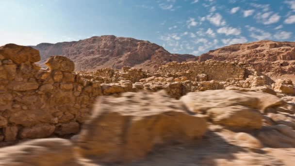 El día de las ruinas en Qumran . — Vídeos de Stock