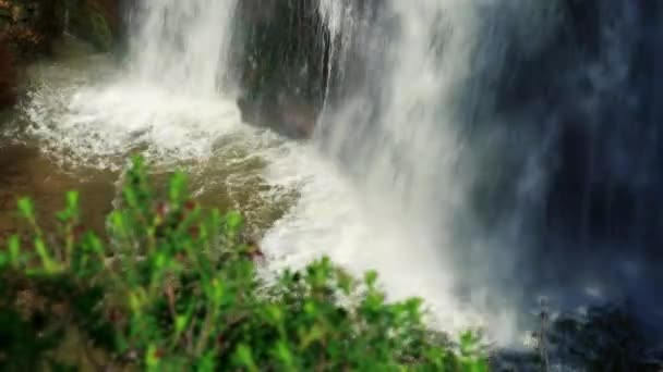 Wodospad Tahana w pobliżu Metula w Izraelu — Wideo stockowe