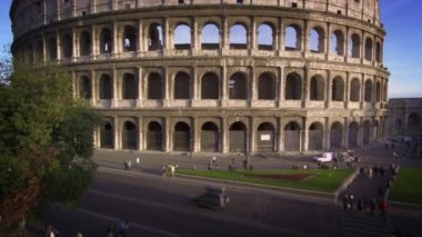 Colosseum and street in Rome