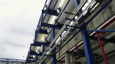 Deniz suyu arıtma tesisi telif ücretsiz stok Video görüntüleri Panoraması İsrail'de vurdu