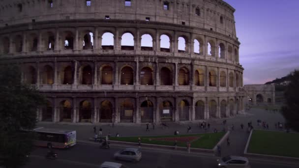 Coliseu e Arco de Constantino — Vídeo de Stock