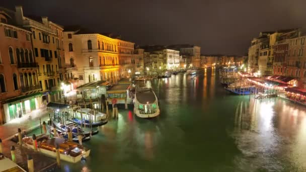 Time-lapse of the Grand canal from Rialto bridge. — 비디오
