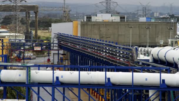 Stock gratuit de droits Vidéo Vidéo de l'usine de dessalement tourné en Israël — Video