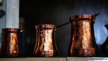 Şehir kafede kahve için beş farklı Türkler.