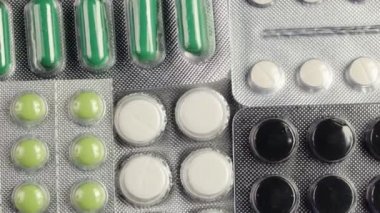 Hap kapsül Blister Ambalaj yığın tıp tıbbi antibiyotik gribi eczane Tablet