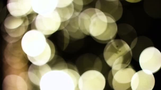 Astratto sfocatura oro e giallo bokeh illuminazione da texture glitter — Video Stock