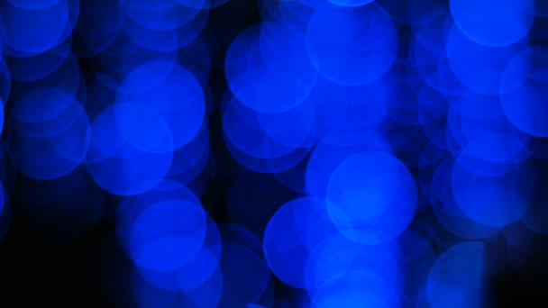 Sfondi astratti blu scuro con bokeh — Video Stock