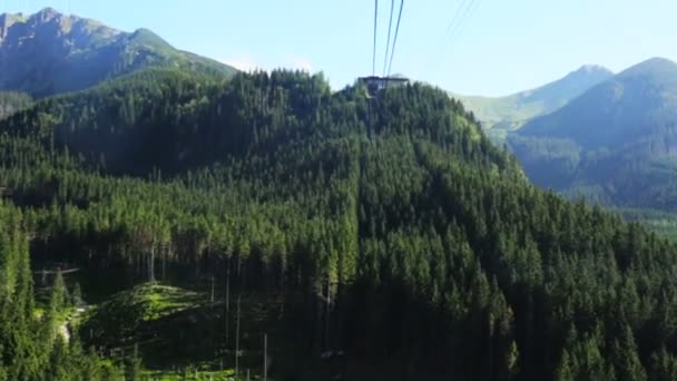 Monti Tatra, Panorama delle montagne polacche in vacanza, Zakopane, Polonia, Europa — Video Stock