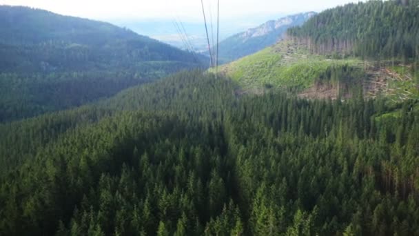 Tatra Dağları, tatil, Zakopane, Polonya, Avrupa'nın Lehçe Dağları Panoraması — Stok video