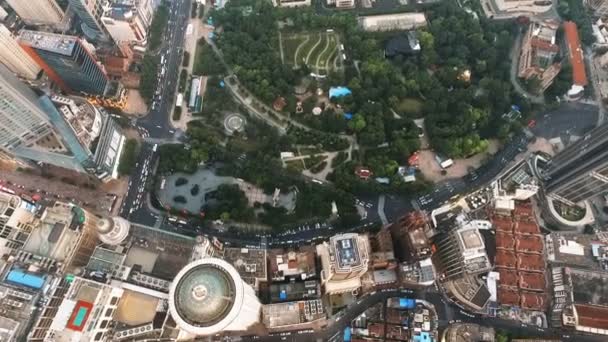 Şanghay inanılmaz havadan izleme — Stok video