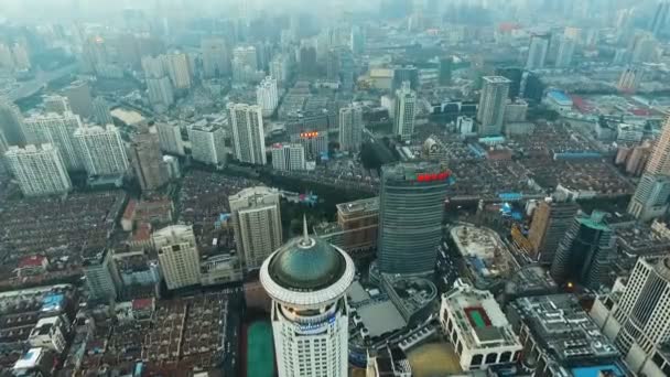 Vistas aéreas incríveis de Xangai — Vídeo de Stock