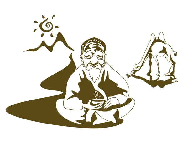 Kahverengi arka plan ile müzik notlar