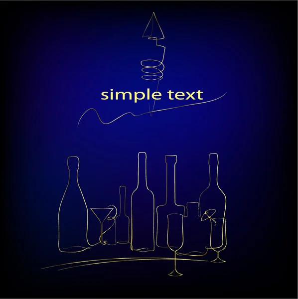 şişe ve kadehlerin