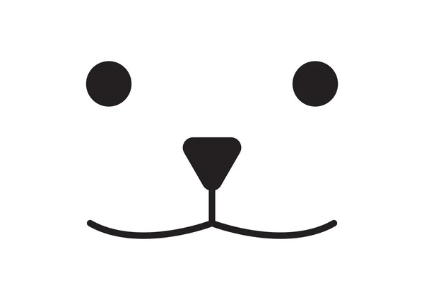 Siyah ve beyaz - Bear yüz