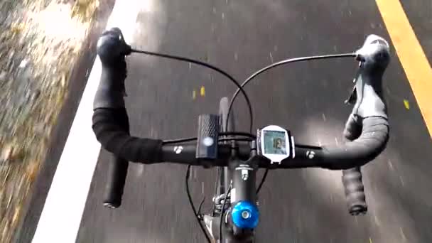 Ciclismo de carretera sin manillar — Vídeos de Stock