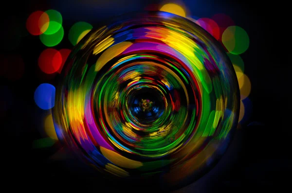 Cam ve renkli ışıklar