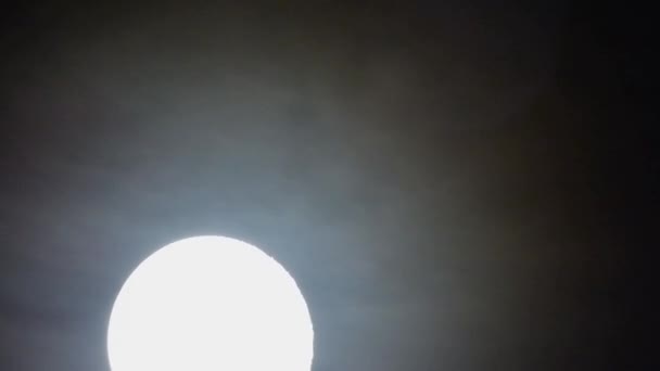 Luna Plina Cerul Noptii — Videoclip de stoc