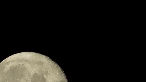 Grande Lune Pleine Lune Dans Ciel Nocturne — Video