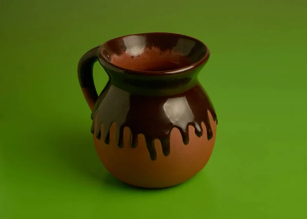 Traditionele Mexicaanse Klei Kopje Voor Koffie Chocolade — Stockfoto