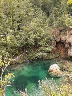 Hırvatistan. Ulusal Park Plitvice gölleri