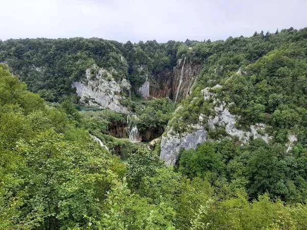 Croazia Parco Nazionale Laghi Plitvice Cascate — Foto Stock