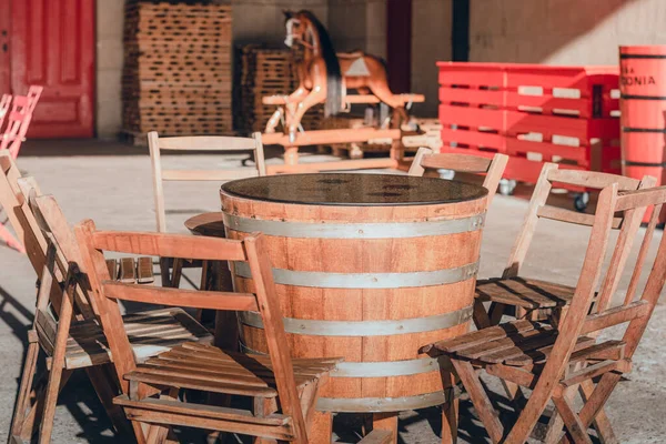 Bodega de Vino y vinacoteca en Haro, La Rioja, İspanya.