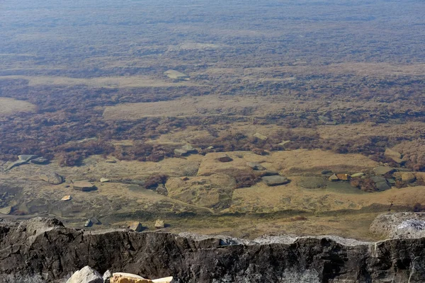 Kayalık bir taban berrak suda görülebilir.