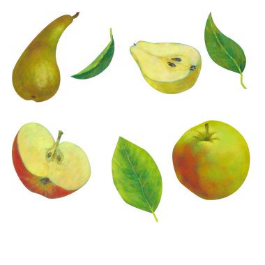 Elementler kümesi: armut ve elma