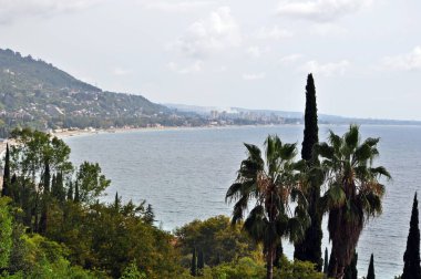 Abhazya 'da deniz manzarası