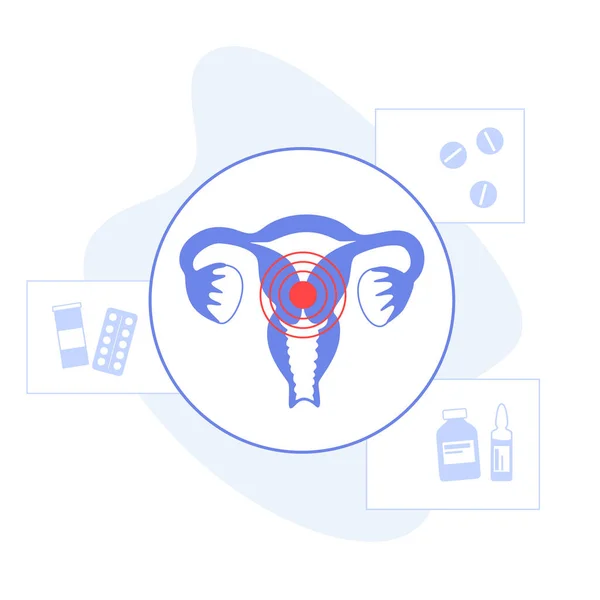 Gynecology clinic concept — Stock Vector