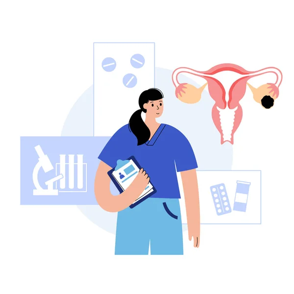 Γυναικολογική κλινική έννοια — Διανυσματικό Αρχείο