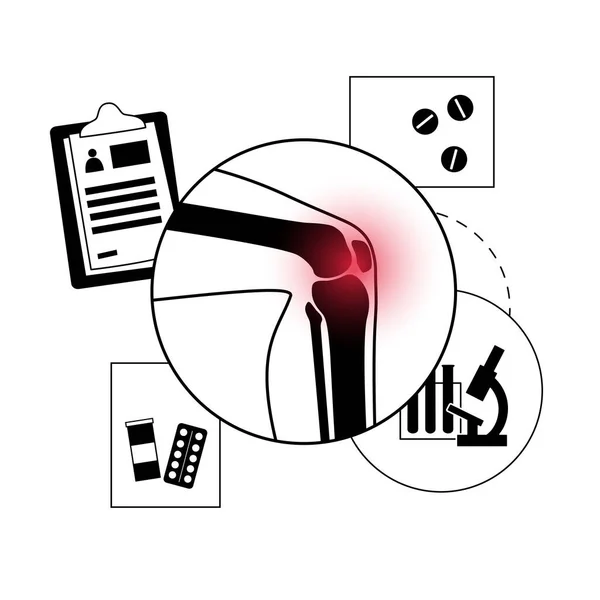 关节炎海报概念 — 图库矢量图片