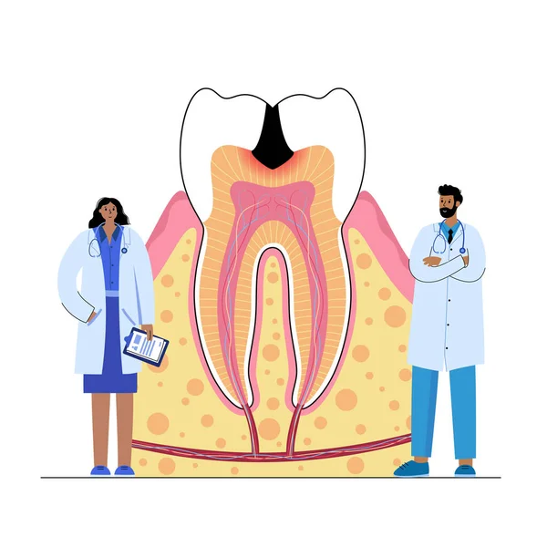 Concepto de clínica dental — Vector de stock