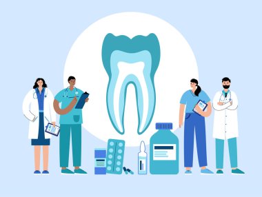 Diş sağlığı kliniği kavramı