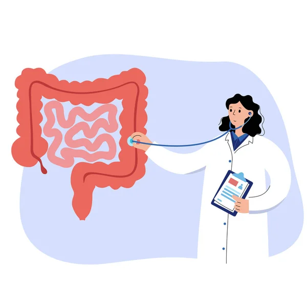 Intestinelogoconcept — Stockvector