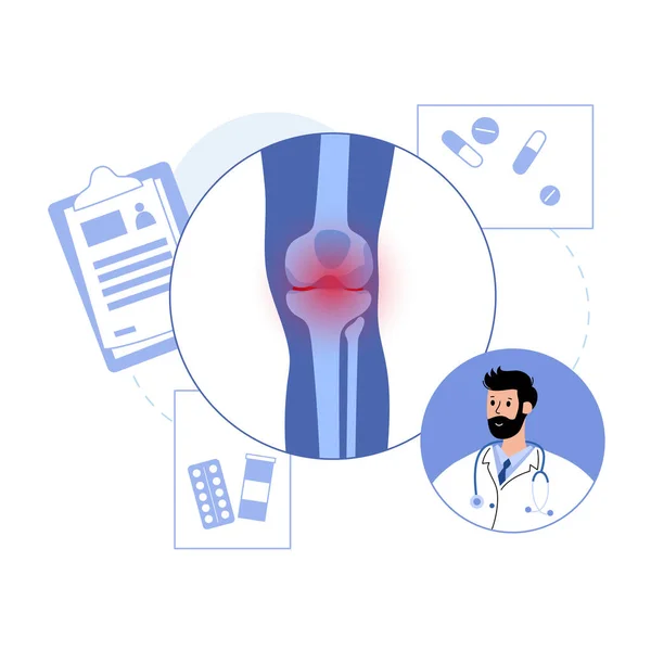 关节炎海报概念 — 图库矢量图片