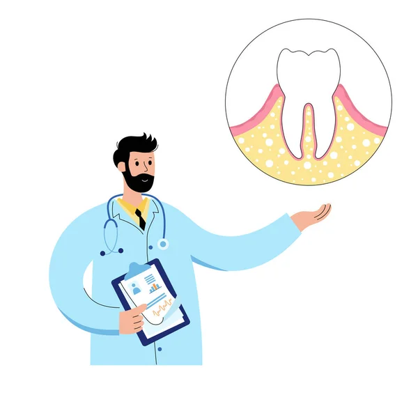 Koncept zubní kliniky — Stockový vektor