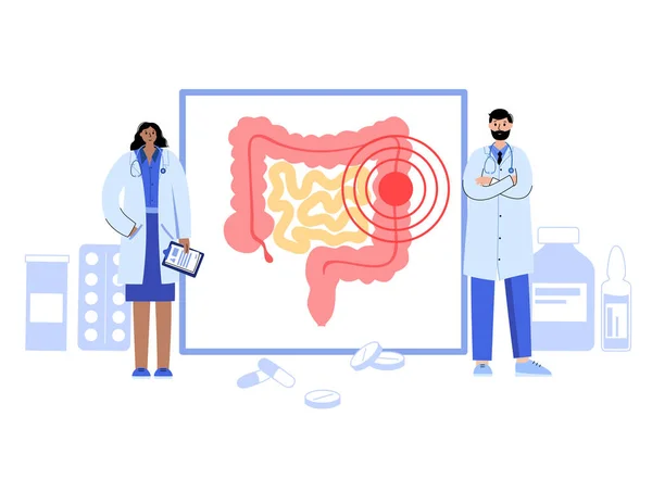 Concepto de logo intestinal — Archivo Imágenes Vectoriales