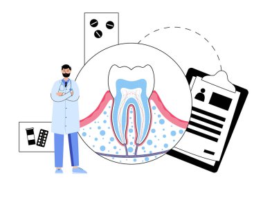 Diş sağlığı kliniği kavramı
