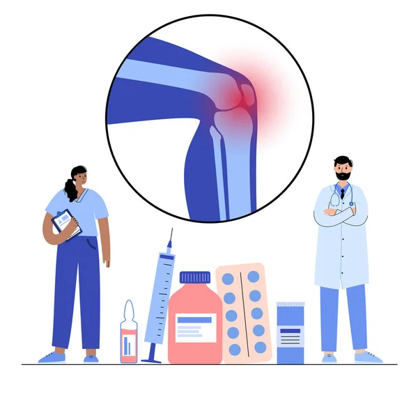 관절염 포스터 개념 — 스톡 벡터
