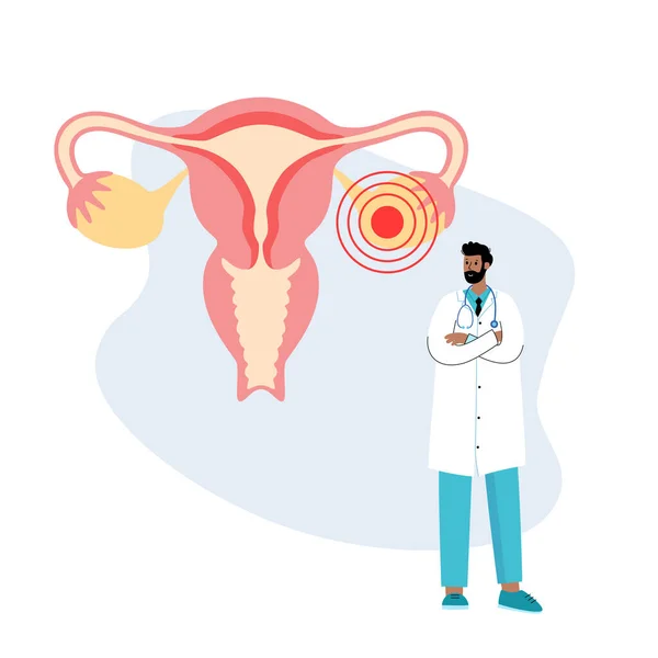 Gynecology clinic concept — Stock Vector
