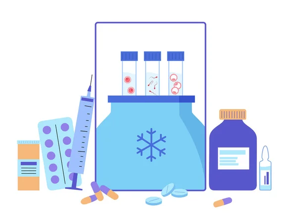 IVF-frysningskoncept — Stock vektor