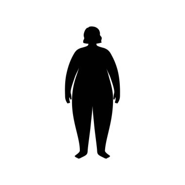 Obez kadın konsepti