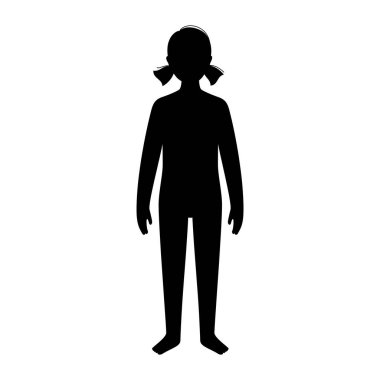 Zayıf formda bir kız.